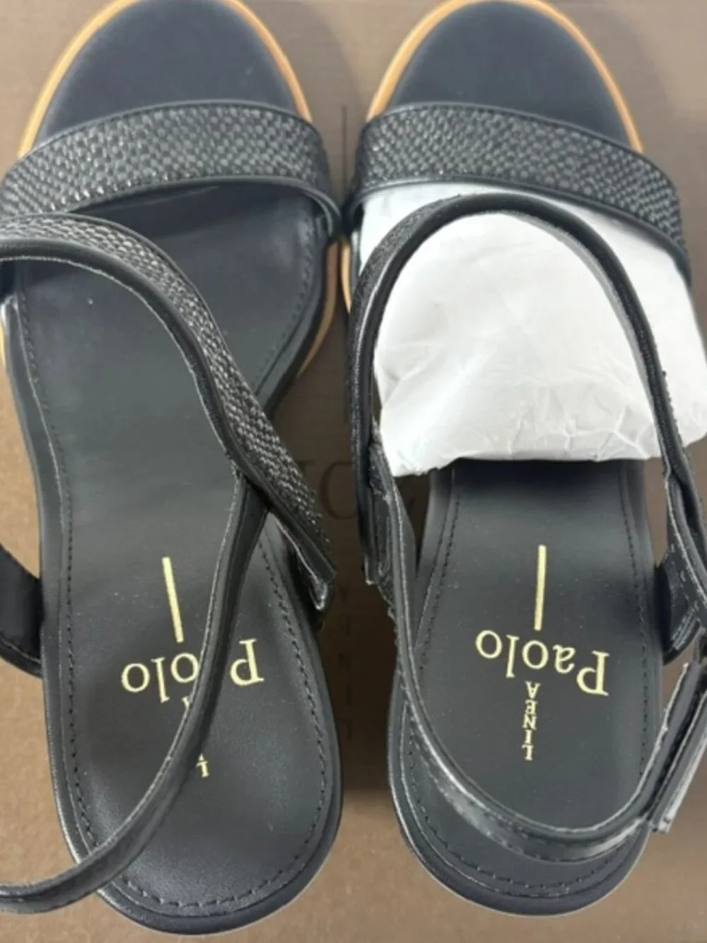 NEW IN BOX-NEVER WORN! Linea Paolo Wedge Sandals / SIZE 8